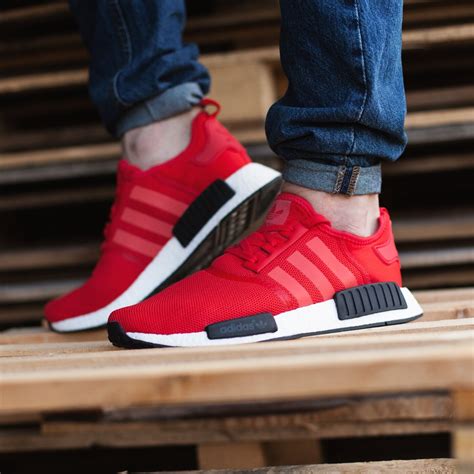 herren adidas nmd_r1 pk turnschuhe rot rot|Adidas NMD.